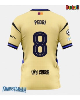 Barcelona Pedri Gonzalez #8 Tricou Fotbal Replică 2025-26 Barbati Deplasare